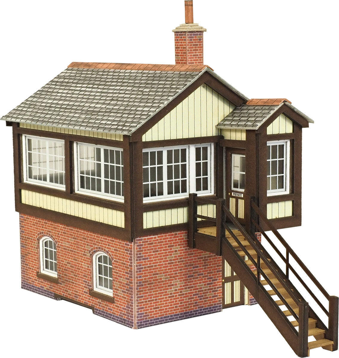 Metcalfe PO330 OO/HO Gauge GWR Signal Box Card Kit