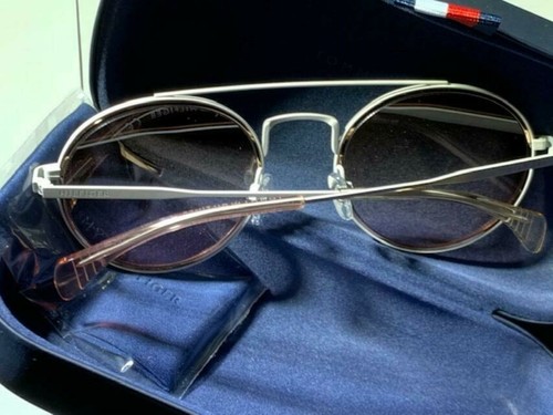 Tommy Hilfiger Women's Smooth Cream/Pink Pilot Sunglasses - TH1455S-0U1Y - Picture 6 of 12