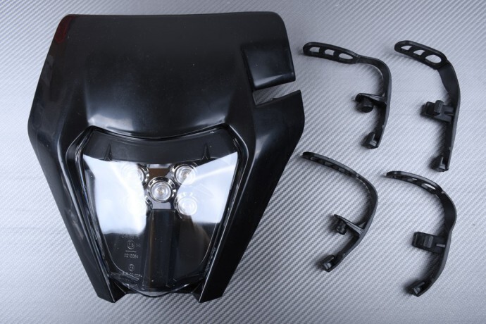 Carénage avant noir KTM 300 EXC pour remplacer une plaque cassée