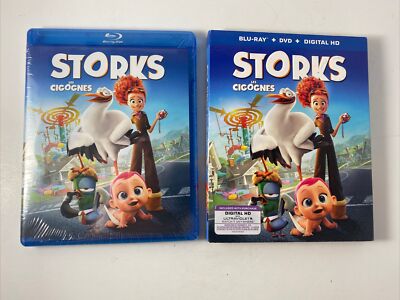 Storks (Blu-ray + DVD  2016) BRAND NEW With Slipcover
