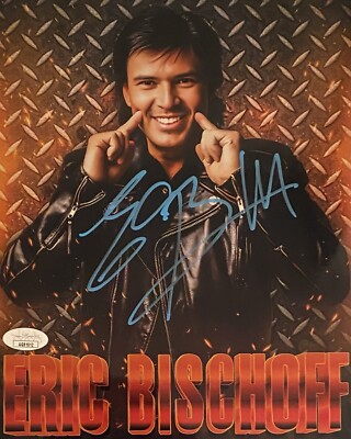 JSA Autographed Eric Bischoff Metallic 8x10 Promo Hand Signed