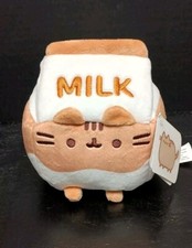 Pusheen CHOCOLATE MILK Plush 6-Inch Kitty Cat Milk Carton Gund NWT