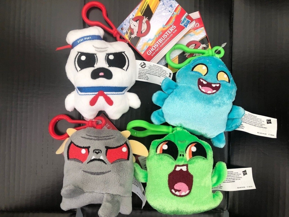 Ghostbusters Plush Keychain Set – Hasbro Bag Clips (Paranormal