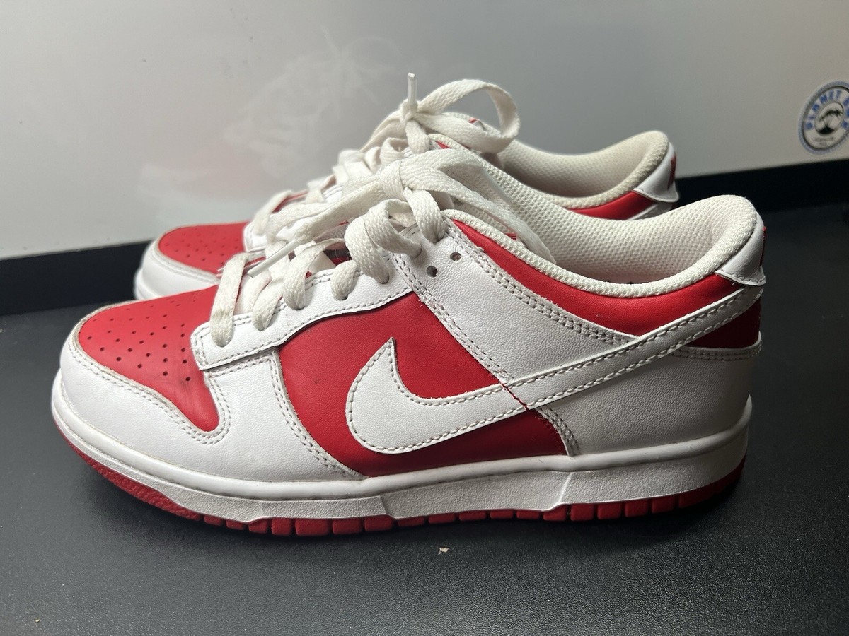 Nike Dunk Low Championship Red 2021 Sz 6Y USED 195238789190