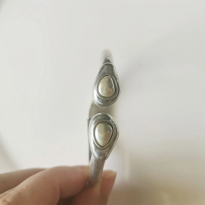 全新 Lucky Brand 椭圆形开放式手镯 礼物 复古 女式 派对珠宝 2 种颜色 选择 — 第 3/4 张图片