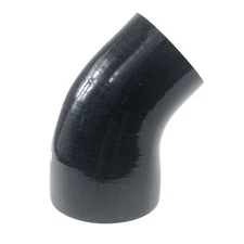Brand NEW 3" to 4" Black 45 Degree Silicone hose Coupler 4 layer polyester
