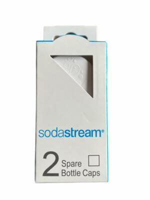 SodaStream 2 Deckel, Caps, Ersatzverschluss für Kunststoffflaschen, Weiß