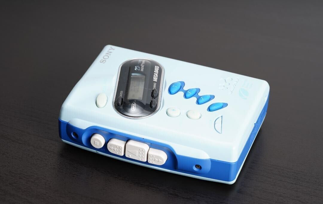 SONY WM-FX202 blue Walkman Radio AM/FM Cassette Player Good | eBay
