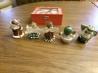Holiday Treasures 5 Ornaments with Gift Box-2 Angels, 2 Snowmen 1 Santa Claus. — photo 2