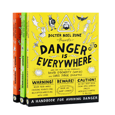 Danger is Everywhere Collection 3 Books by David O'Doherty- Ages 9-14- Paperback