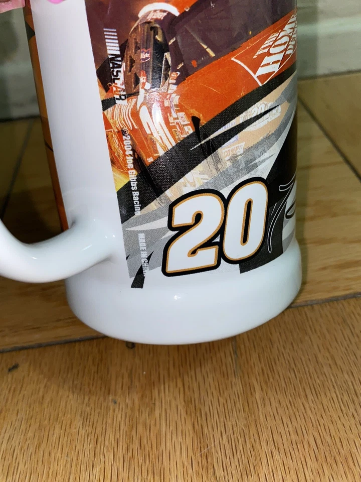 VINTAGE #20 HOME DEPOT NASCAR PONTIAC GRAND PRIX TONY STEWART BEER MUG NEW BIG - Image 4 of 4