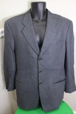 Armani Collezioni men's grey checker sportcoat blazer size 40 C