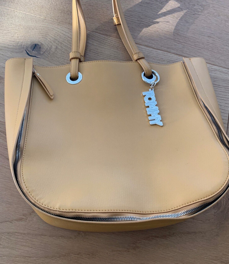 Tommy Hilfiger Tasche Shopper Damen Wendeshopper gelb schwarz neu