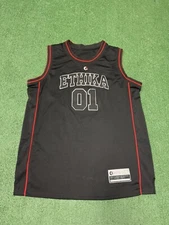 Ethika Familie Basketball Jersey Mens Size XL Black Stitched Logo Streetwear Y2K