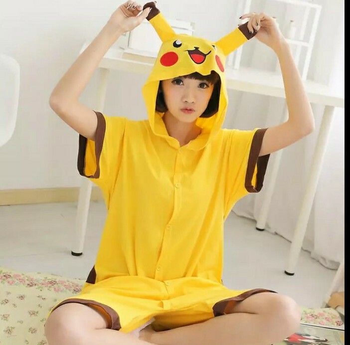 Pyjama Pikachu Pour Fille Pyjama Pokémon Fille - T-shirt & Short Pikachu Evoli - Coton Doux - Cadeau Fan Pokémon Pyjama Fille 12 Ans