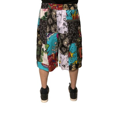 パンツ Dolce&Gabbana Multi pocket cargo shorts DOLCE & GABBANA Shorts Multicolor Patchwork Cargo Bermuda IT54/W40