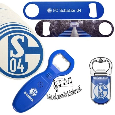 FC Schalke 04 Flaschenöffner Sound Kronkorken Bierdeckel Schlüsselanhänger S04