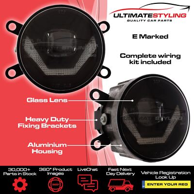 Fog Lights Vauxhall Vectra C VXR 2005-2009 LED Upgrade Front DRL Kit Bright Pair