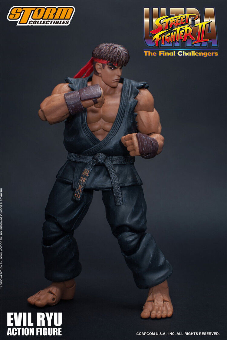 Ultra Street Fighter II Evil Ryu 1/12 Scale Action Figure Deluxe Set  (Exclusive)