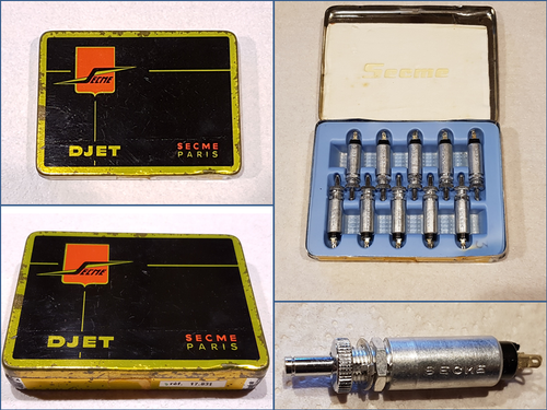 SECME DJET Boite de 10 commutateurs boutons poussoir montage sur panneau - NOS - - Photo 1/2