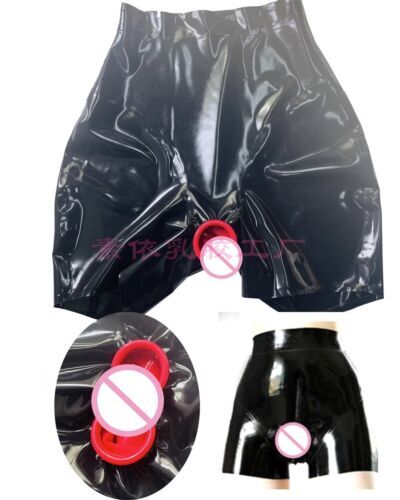 Pants Latex Gummi Rubber boxer shorts Kurze Hose Sport Badehose Masquerade - Afbeelding 1 van 4