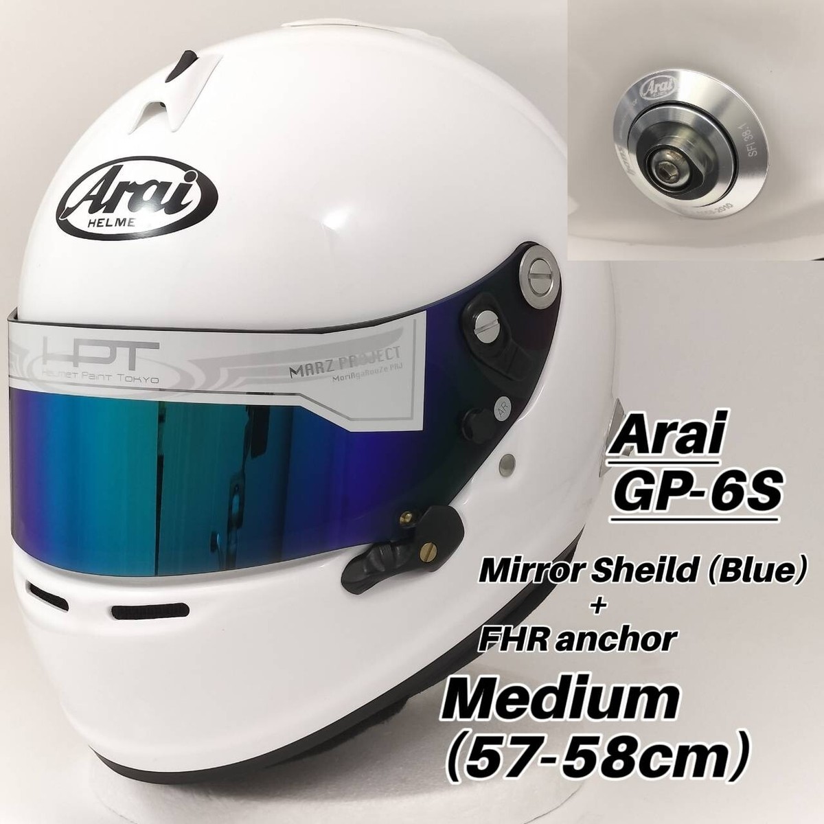 ARAI Helmet GP6S with shield and anchor Auto Racing sold by