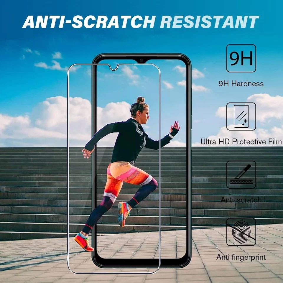 For Blackview Oukitel Black Case Slim Silicone Gel Cover Glass Screen Protector - Image 4 of 4