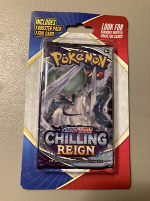 Pokémon TCG Chilling Reign Booster Pack Foil Blister Brand New Factory  Sealed