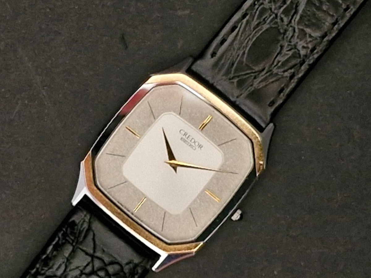 ✨SEIKO✨CREDOR✨6730-5091✨14K✨SS✨クオーツ✨腕時計✨ N Mint] SEIKO CREDOR 6730-5090 Gold 14K Tank quartz Men's