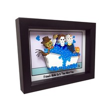 Freddy Krueger Michael Myers Jason Voorhees Chucky Doll Horror Bathroom 3D Art 
