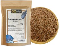 1Kg Leinsamen Braun Leinsaat Lebensmittel QualitäT - Gomigo