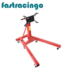 2000LBS Folding Engine Stand Steel Motor Hoist Dolly 360° Degree Adjustable Head