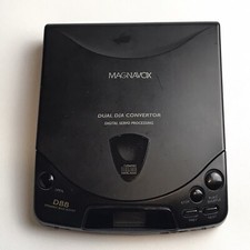Vintage 1995 Magnavox Portable CD Player Dual D/A Converter Tested
