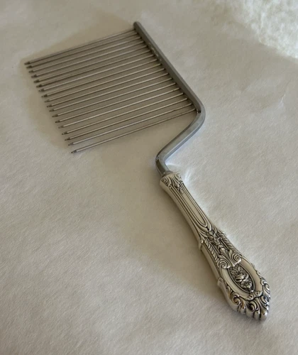 Wallace ROSE POINT Sterling Handle Cake Breaker Schneider Toledo 11"