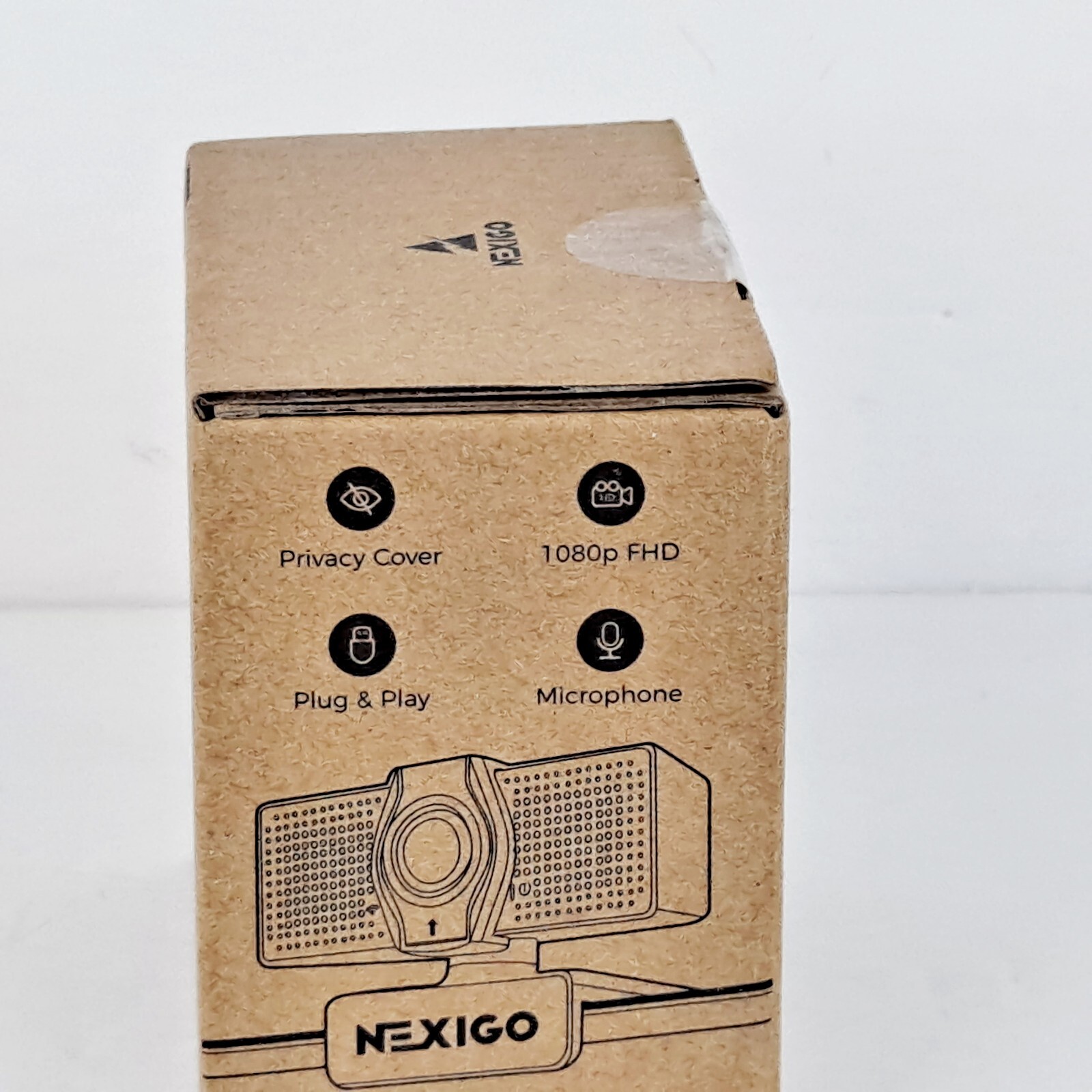 NexiGo N60 1080P Webcam w Microphone, Adjustable FOV, Privacy Cover NEW 