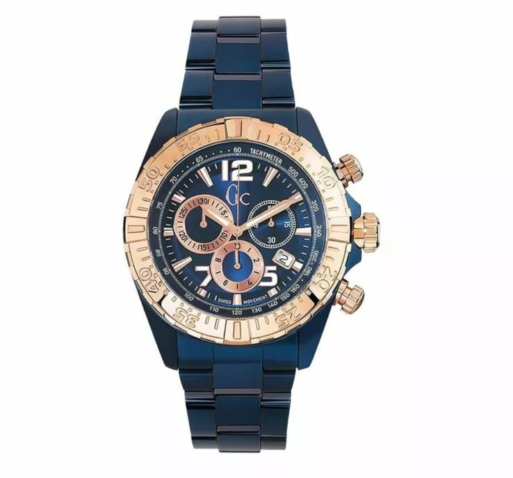 Guess Y02008G7 Reloj cron grafo para hombre correa de acero