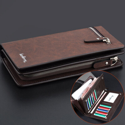 FSD.WG Men's Leather Clutch Wallet - Large Capacity, PU Leather, Blue, Hand Bag Style - View #12