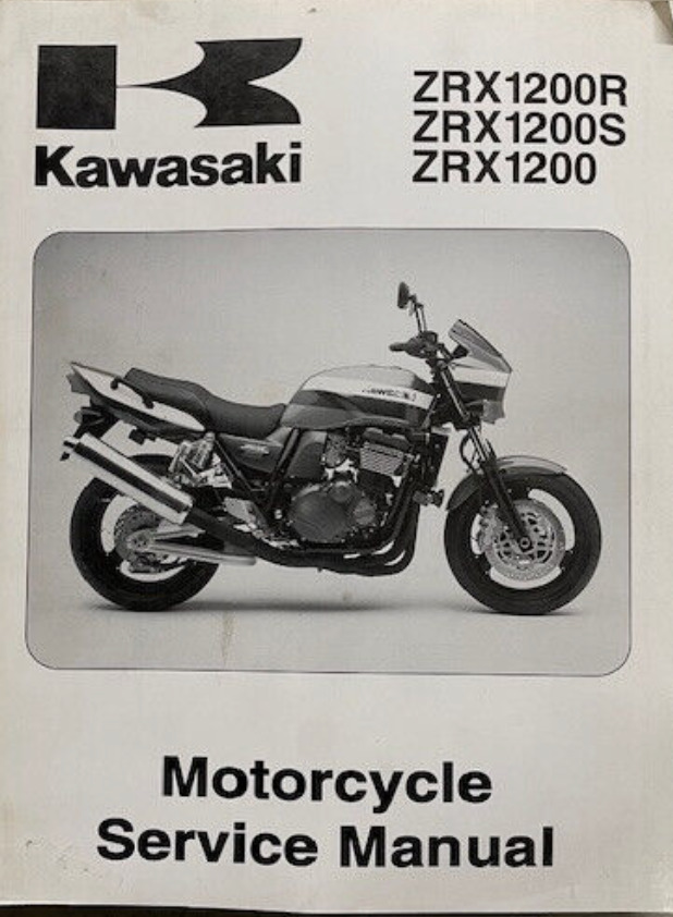 2001 Kawasaki ZRX1200R ZRX1200S ZRX1200 Motorcycle Service Manual 99924-1266-01