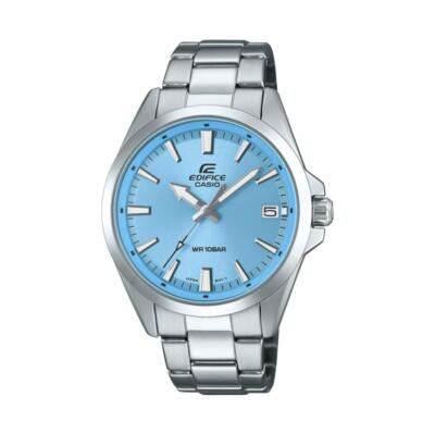 CASIO EDIFICE EFV-100DJ-2BJF Blue Dial Elegant Stainless Steel Men's Watch NEW