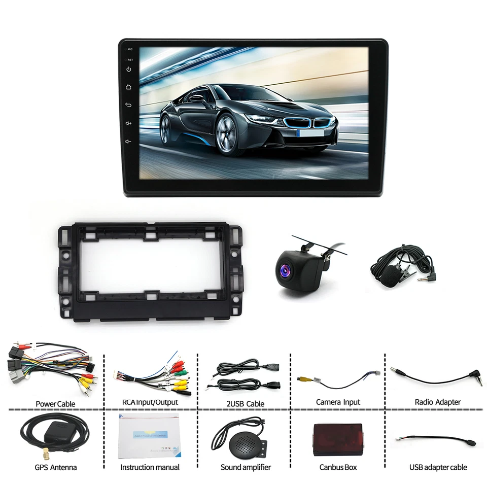 10.1'' For 2006-2012 Chevrolet Impala Android 15 CarPlay Car Radio Stereo GPS Foto 4 de 4