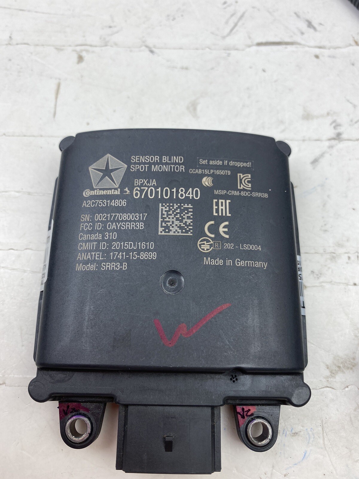 2017-2020 MASERATI LEVANTE GHIBLI RH LR SIDE BLIND SPOT RADAR CONTROL MODULE OEM