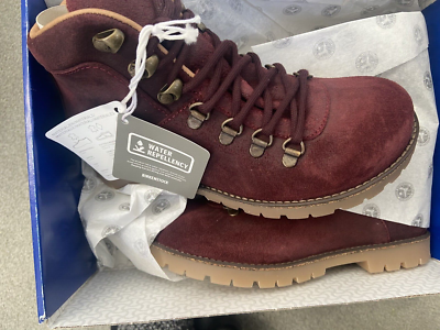 ビルケンシュトック　ジャクソン　24.5cm相当　バーガンディ　レザー　ブーツ Birkenstock Jackson Burgundy Suede Boots Water Resistant 36 5 5.5