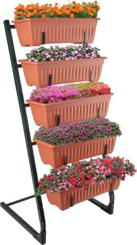 New-Raised Garden Beds - 5 Tier Vertical Garden Planter - Planters for Outdoor P