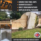Fence Panel Grips Clips Stop Fence Panels Rattling Anti Rattle 30 Pk, (5 Panels)