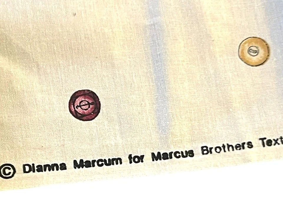 Vintage Marcus Brothers Fabric Raggedy Ann & Andy Buttons Diana Marcum 122x44 - Image 4 of 4