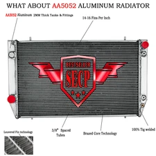4-Row Aluminum Radiator For 1982-91 Jaguar XJS Base 3.6L/ 92-96 Jaguar XJS 4.0L.