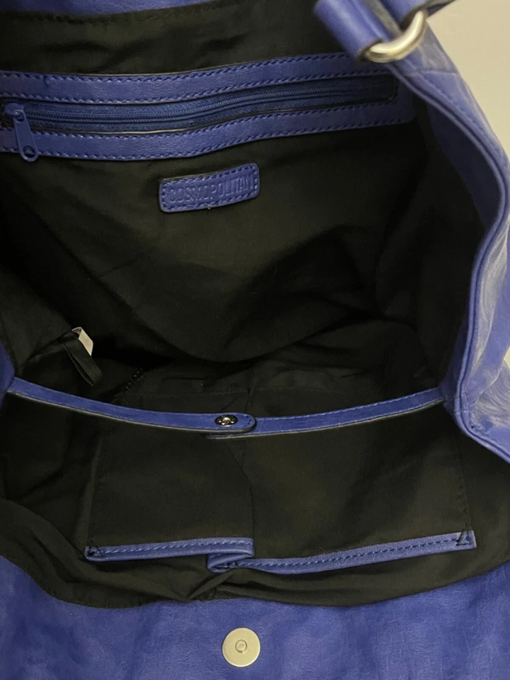 Bolso de mano Cosmopolitan de cuero sintético azul Foto 4 de 4