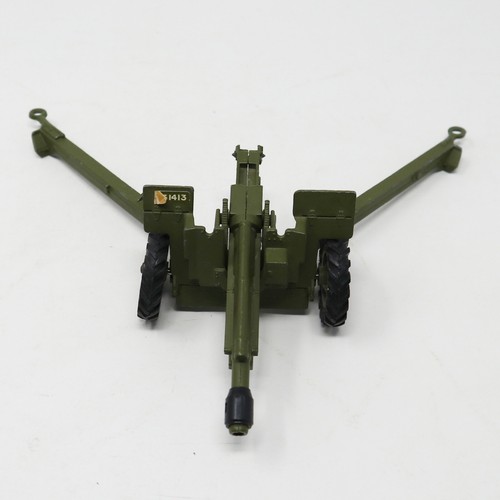 VINTAGE MECCANO DINKY TOYS 609 105 MM BATTLE LINES GUN DIECAST ARMY MILITARY