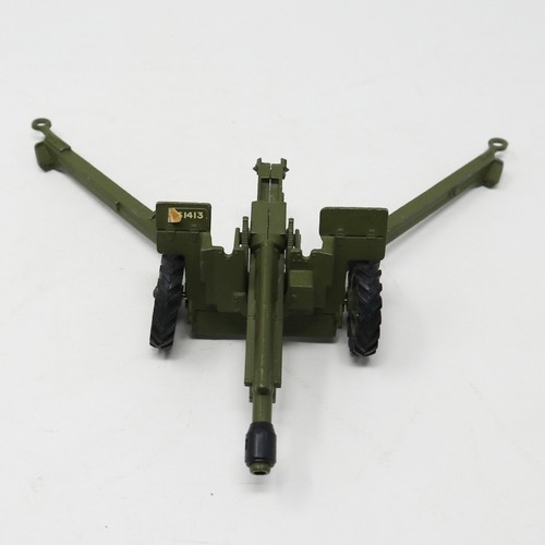 VINTAGE MECCANO DINKY TOYS 609 105 MM BATTLE LINES GUN DIECAST ARMY MILITARY - Afbeelding 1 van 10