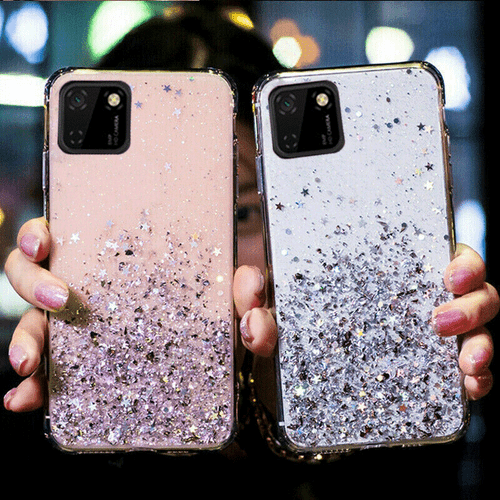 Phone Case Glitter Bling Clear TPU Gel Cover For Honor 90 200 Pro X8 Magic6 Lite - Picture 5 of 23